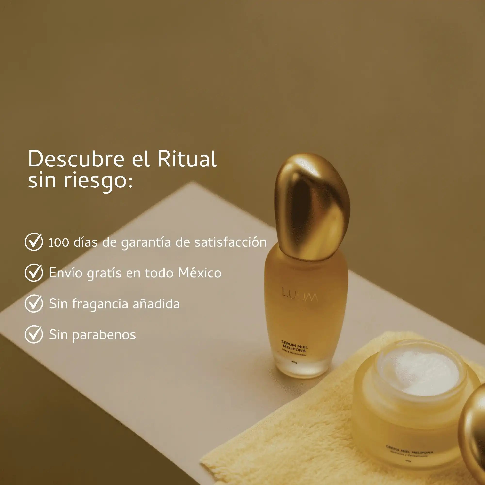 Ritual Completo LUUM sin riesgo — 100 días de garantía, envío gratis en México, sin fragancia ni parabenos